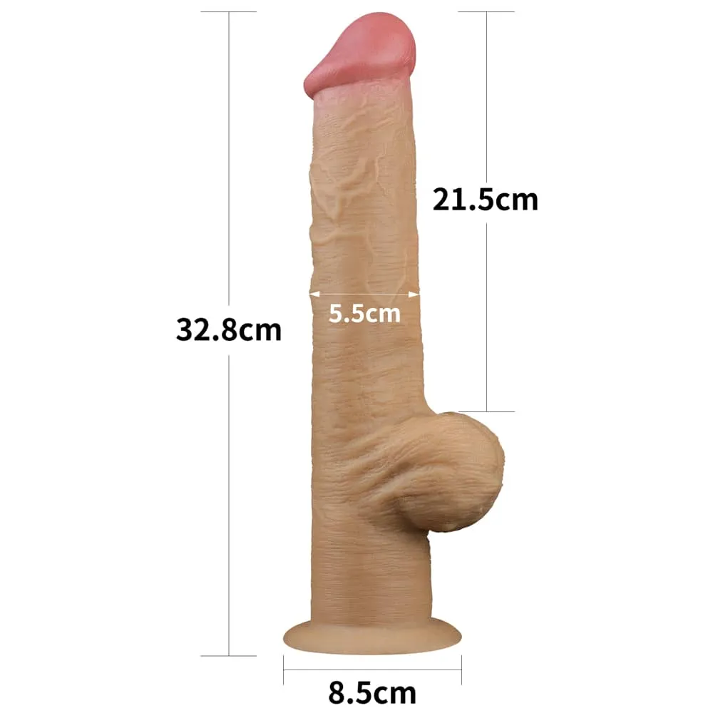 12.5'' Dual Density Dildo Handle Cock