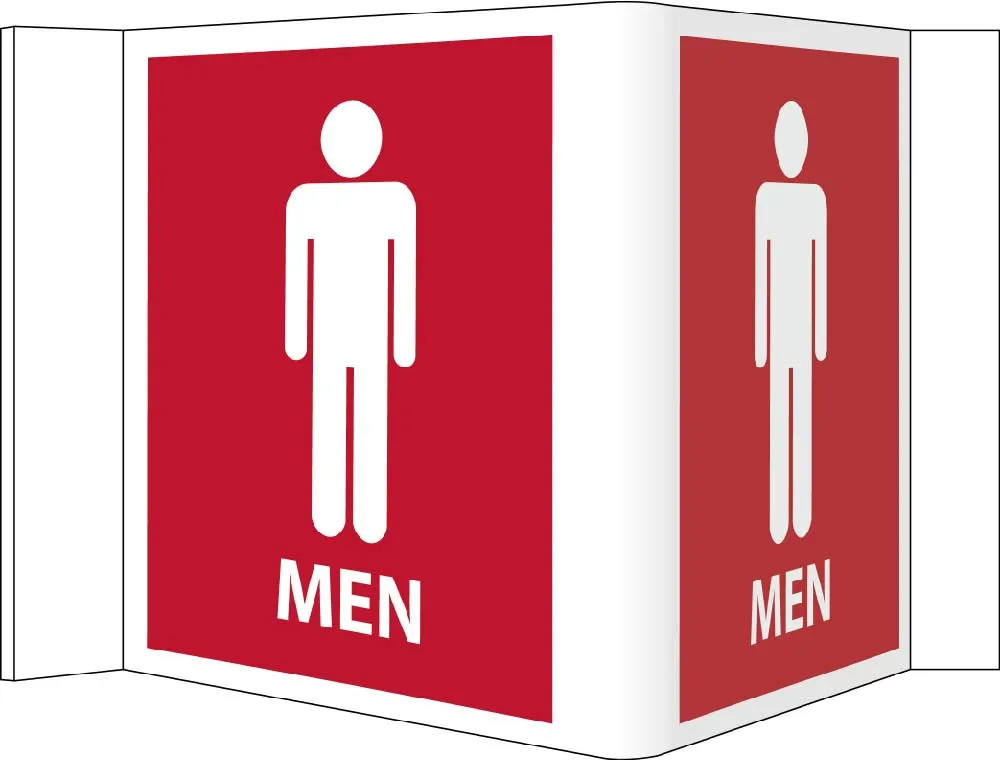 3-View Men Sign