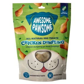 '4 FOR $14 (Exp 27Oct24)': Awesome Pawsome Chicken Dumpling Grain-Free Dog Treats 3oz