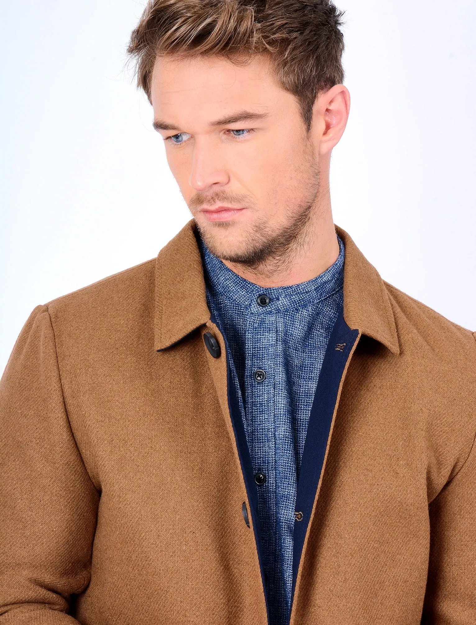 Abdale2 Wool Blend Coat in Camel - Tokyo Laundry