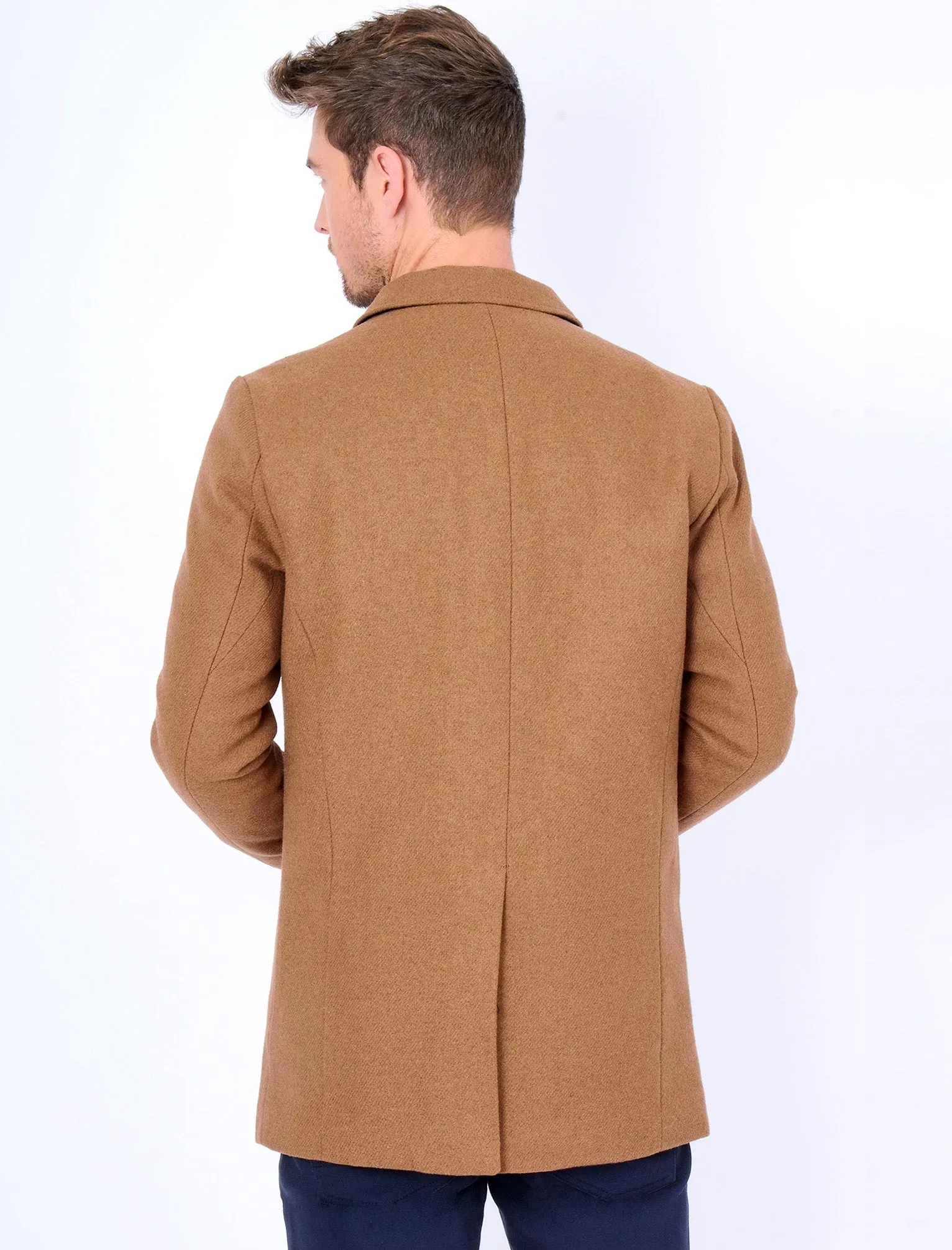 Abdale2 Wool Blend Coat in Camel - Tokyo Laundry