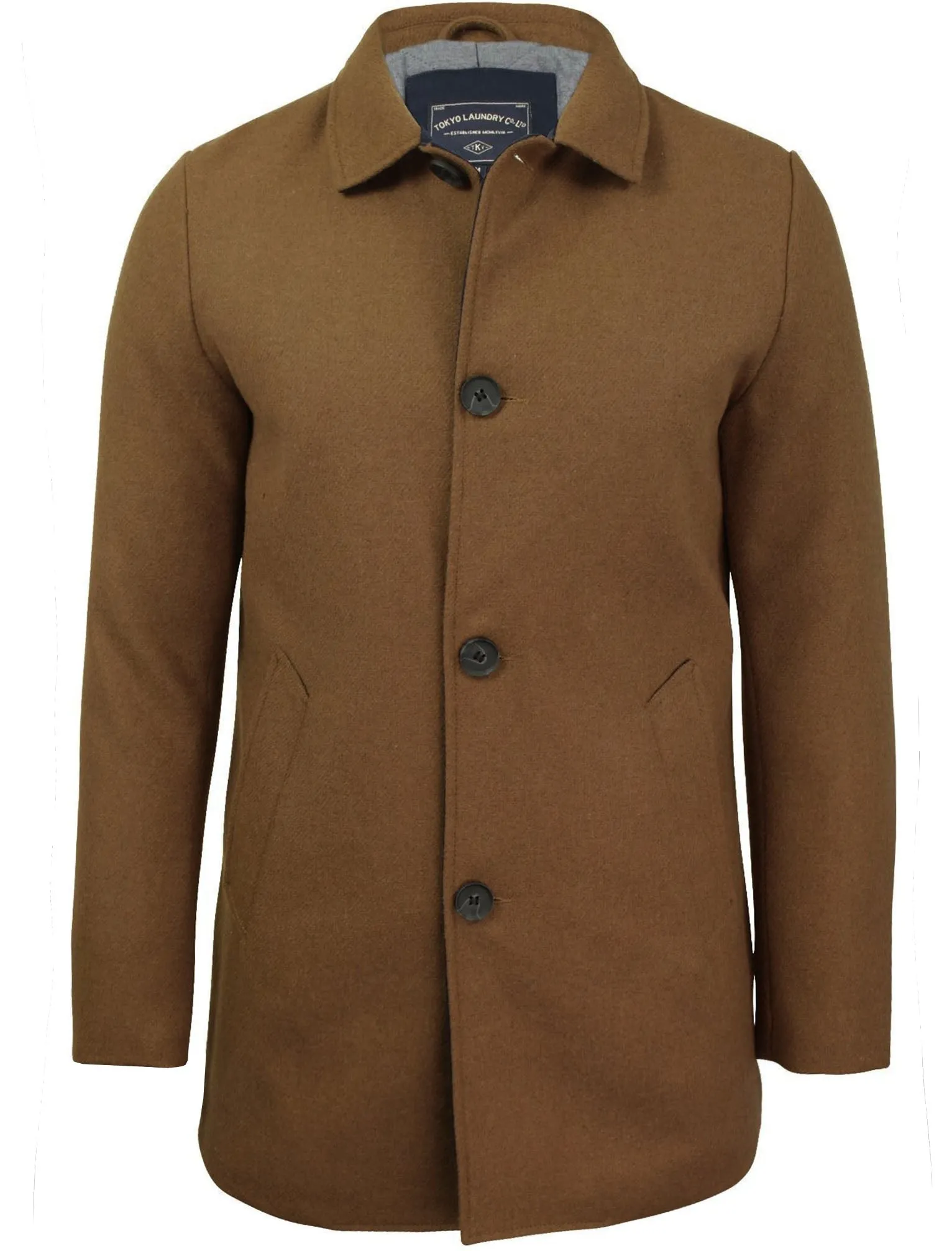 Abdale2 Wool Blend Coat in Camel - Tokyo Laundry