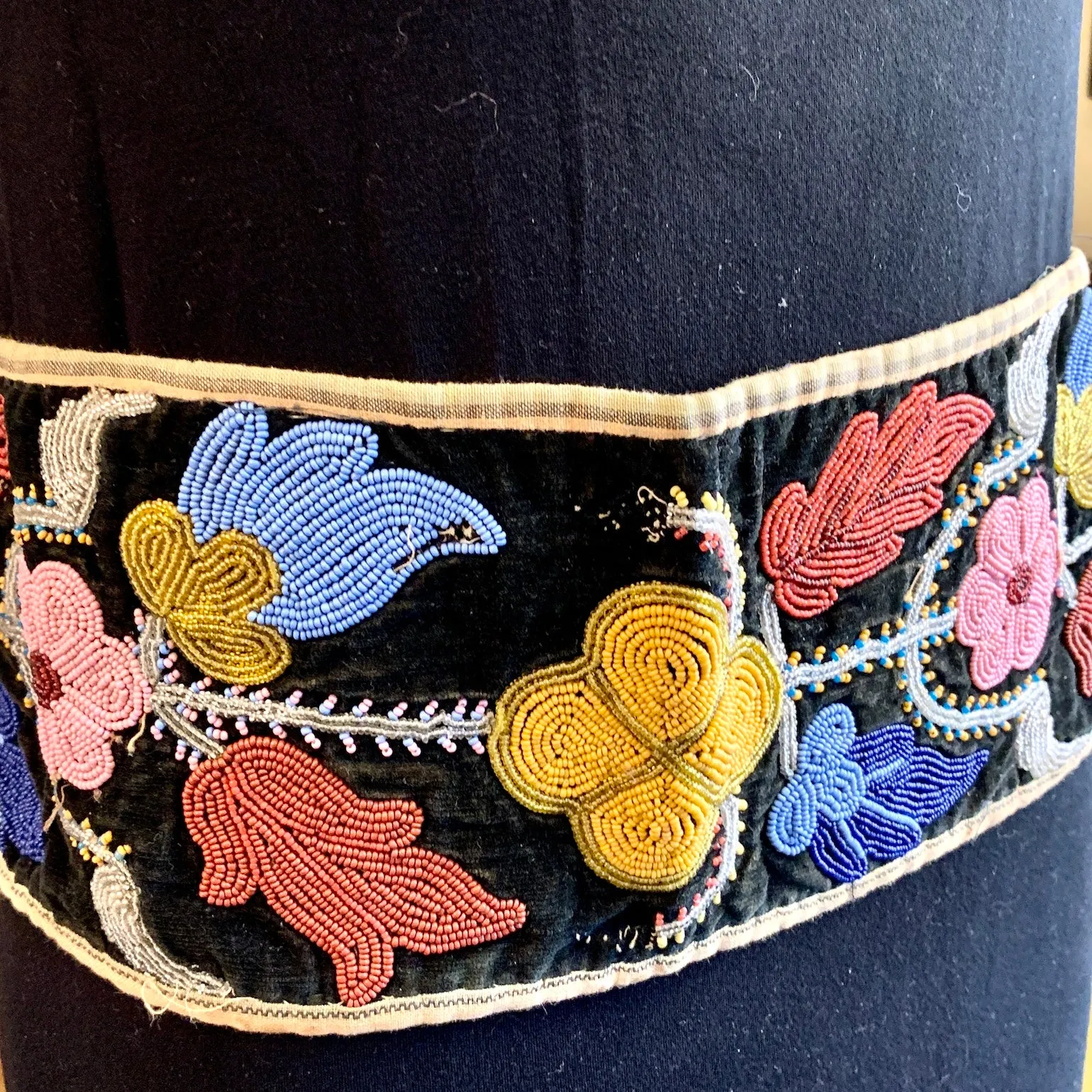 Antique Beaded Vest & Belt, Ukraine