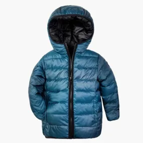 Appaman Reversible Puffer Hooded Jacket | Blue/Black