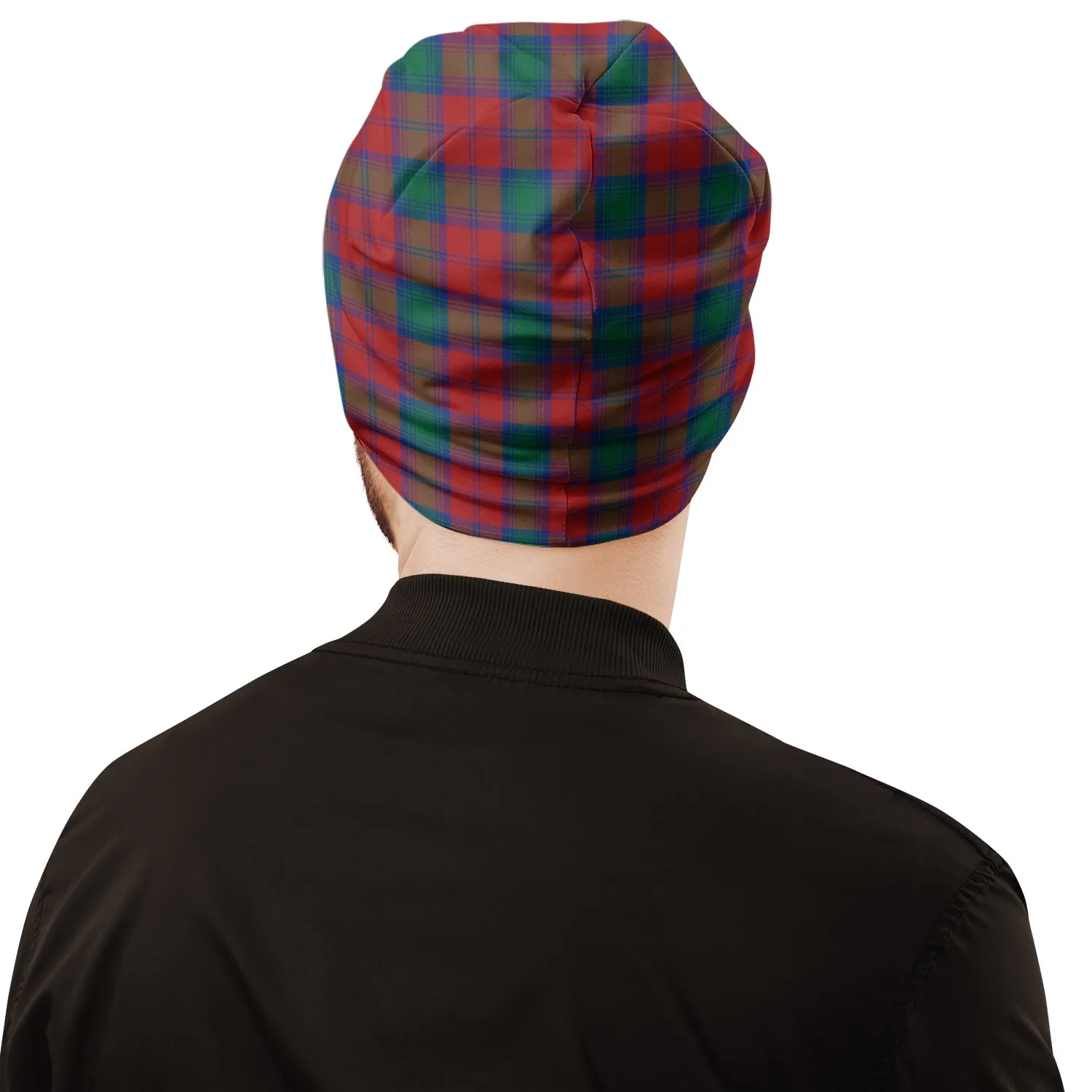 Auchinleck (Affleck) Tartan Beanies Hat with Family Crest