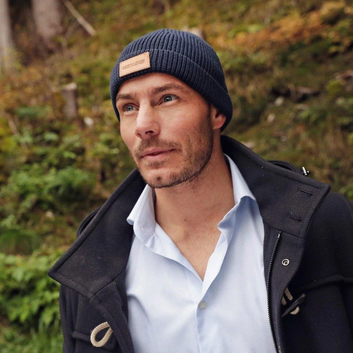 B102 Rene | Classic Skull Cap Beanie With Rollover Cuff