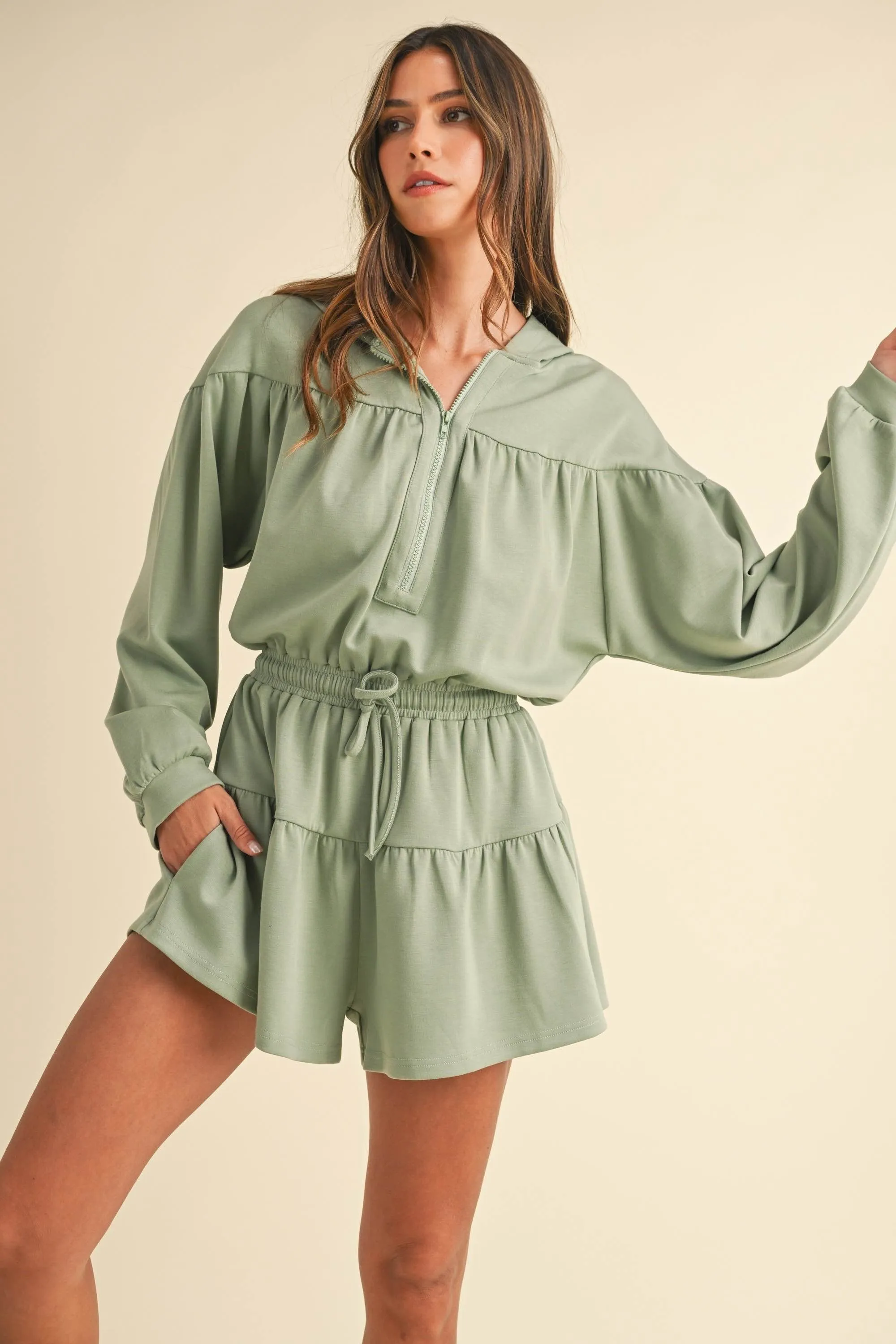 Bailey Hooded Romper