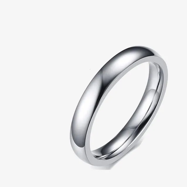 Bands Silver color Rings for Men Woman Comfort