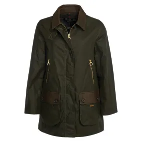 Barbour Buscot Ladies Wax Jacket - Archive Olive/Classic