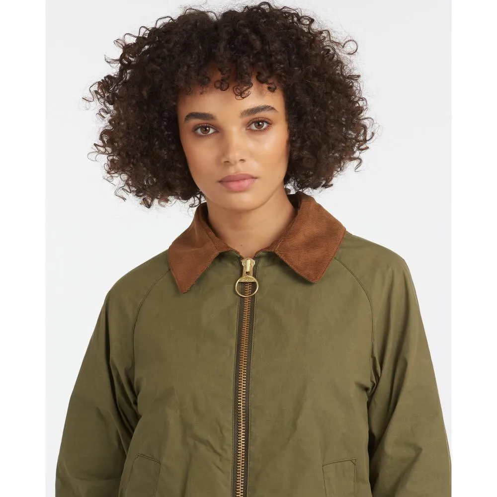 Barbour Campbell Showerproof Ladies Jacket - Olive/Classic