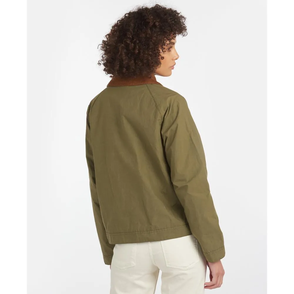 Barbour Campbell Showerproof Ladies Jacket - Olive/Classic