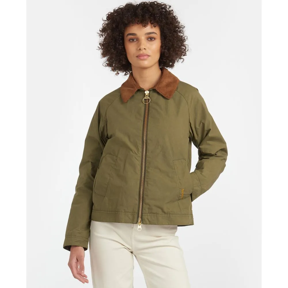 Barbour Campbell Showerproof Ladies Jacket - Olive/Classic