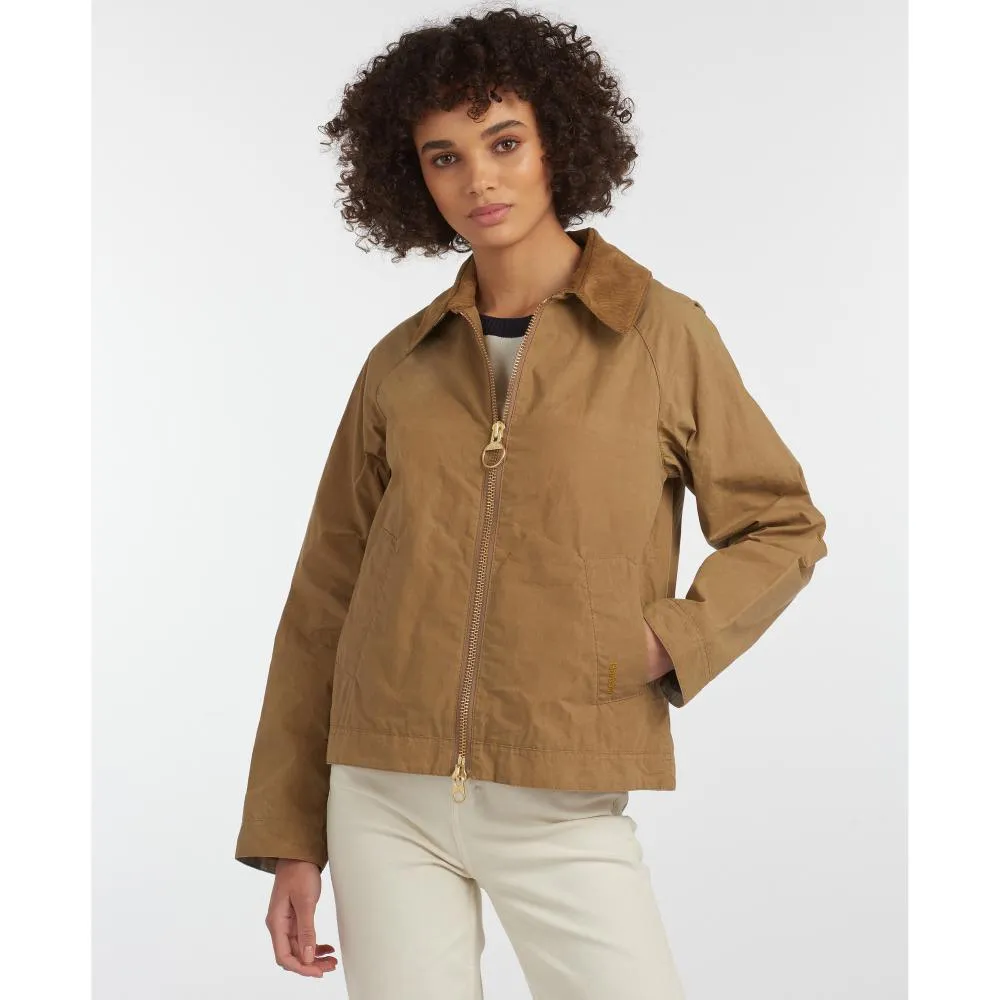 Barbour Campbell Showerproof Ladies Jacket - Sand/Ancient