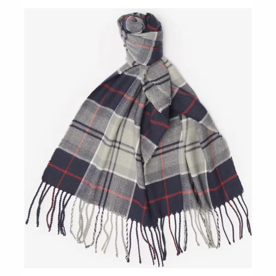 Barbour Swinton Beanie & Galingale Scarf Gift Set Blue Granite