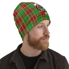 Baxter Modern Tartan Beanies Hat with Family Crest