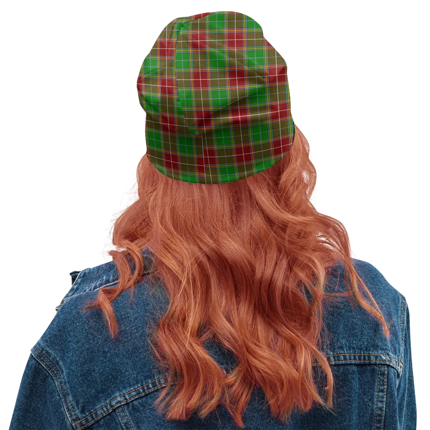 Baxter Modern Tartan Beanies Hat with Family Crest