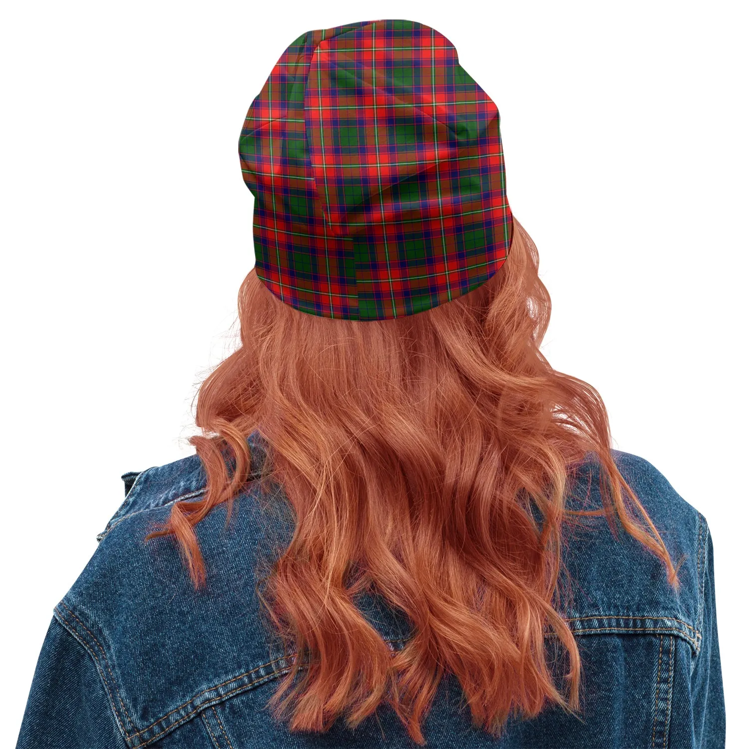 Belshes Tartan Beanies Hat with Family Crest