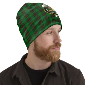 Beveridge Tartan Beanies Hat with Family Crest