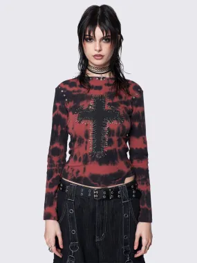 Bloodveil Tie Dye Top