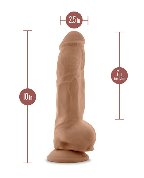 Blush Au Natural 10 Inch Big Boy Realistic Dildo w/Balls - Tan