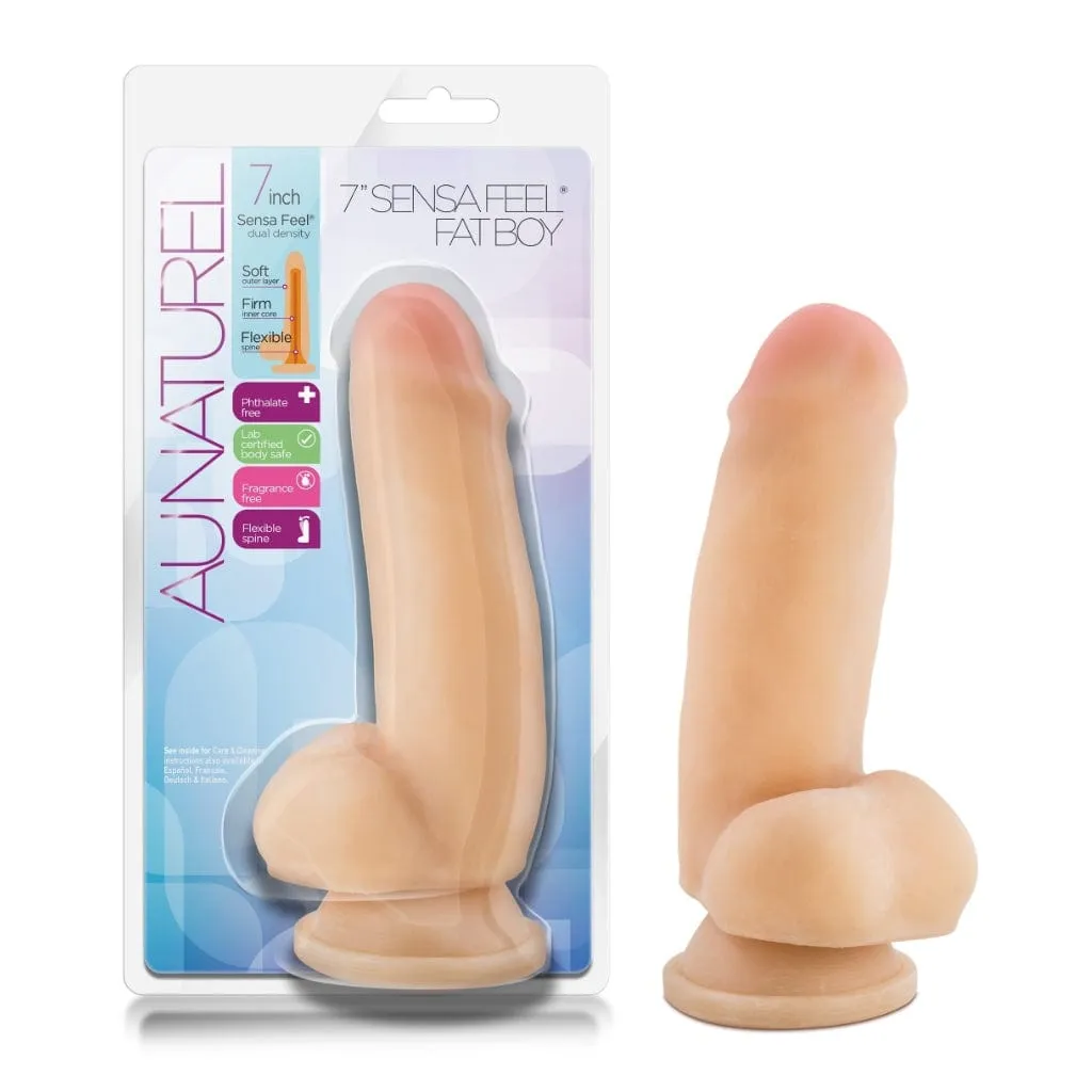 Blush Au Naturel 7" Sensa Feel Fat Boy Dildo