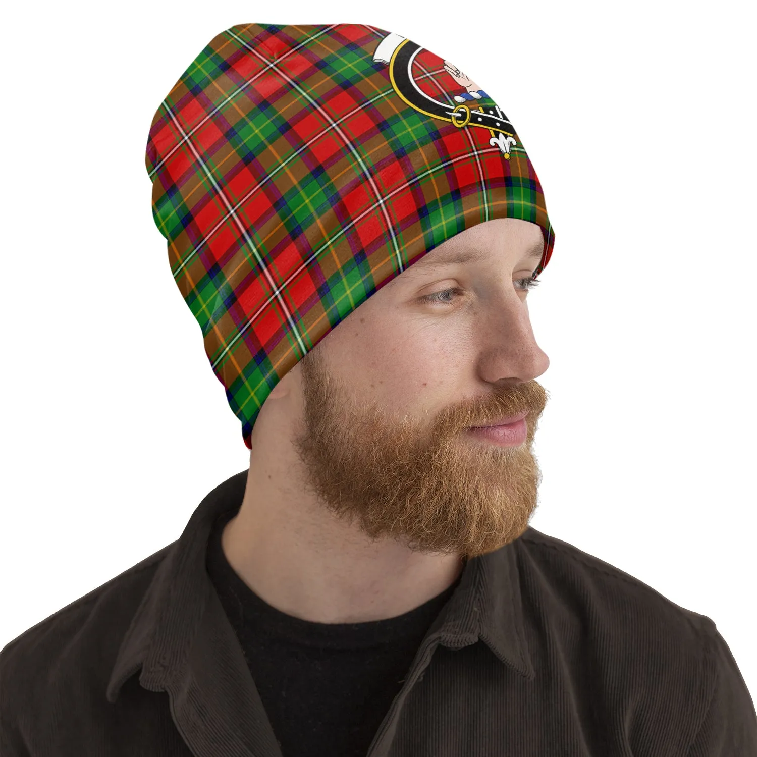 Boyd Tartan Beanies Hat with Family Crest