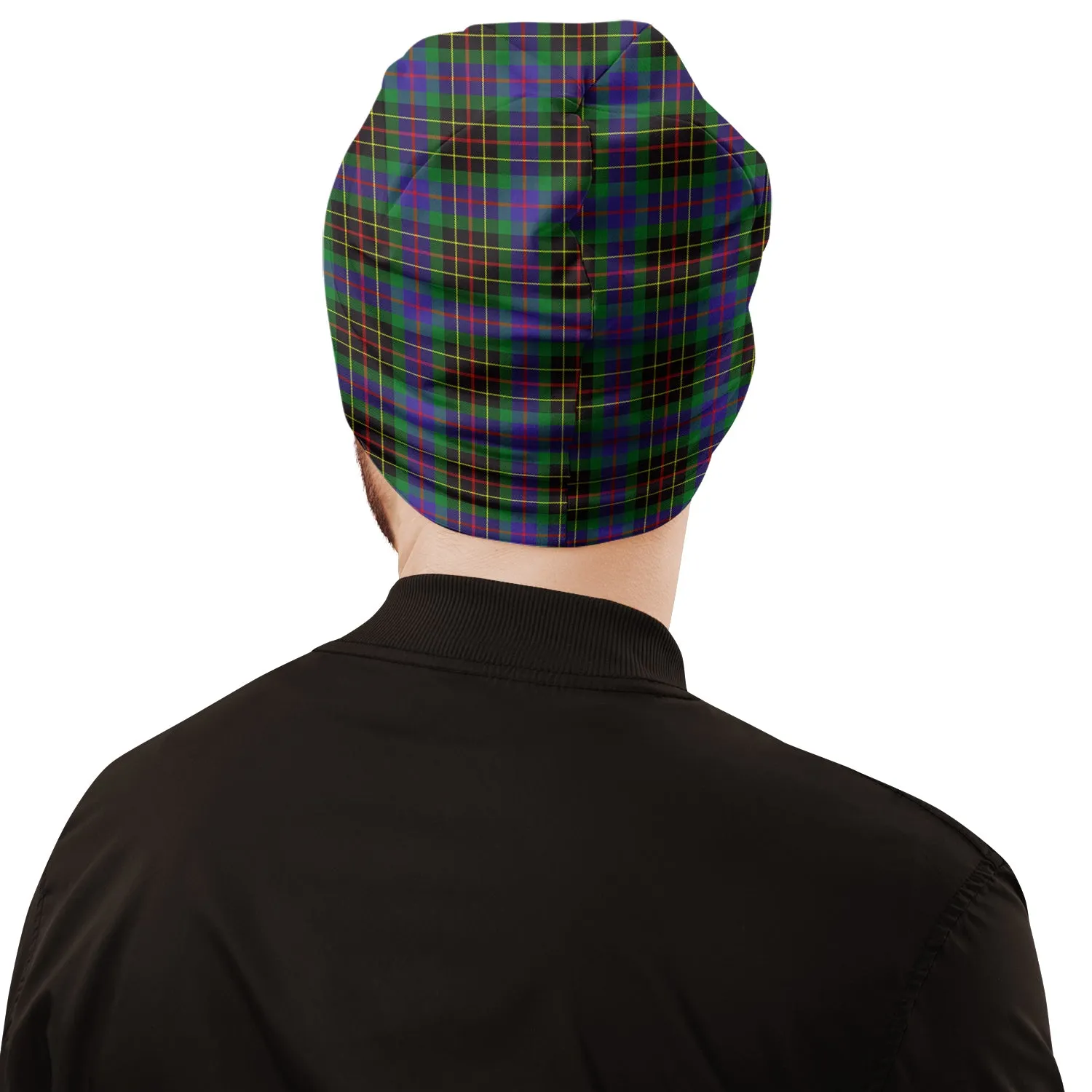 Brodie Hunting Modern Tartan Beanies Hat with Family Crest