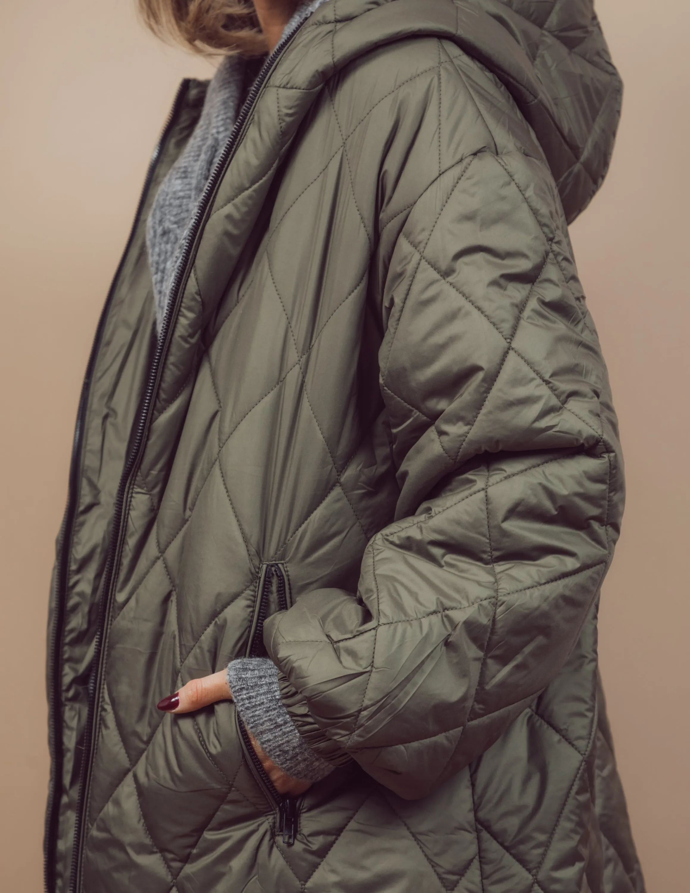 Brooklyn Longline Quilted Jacket