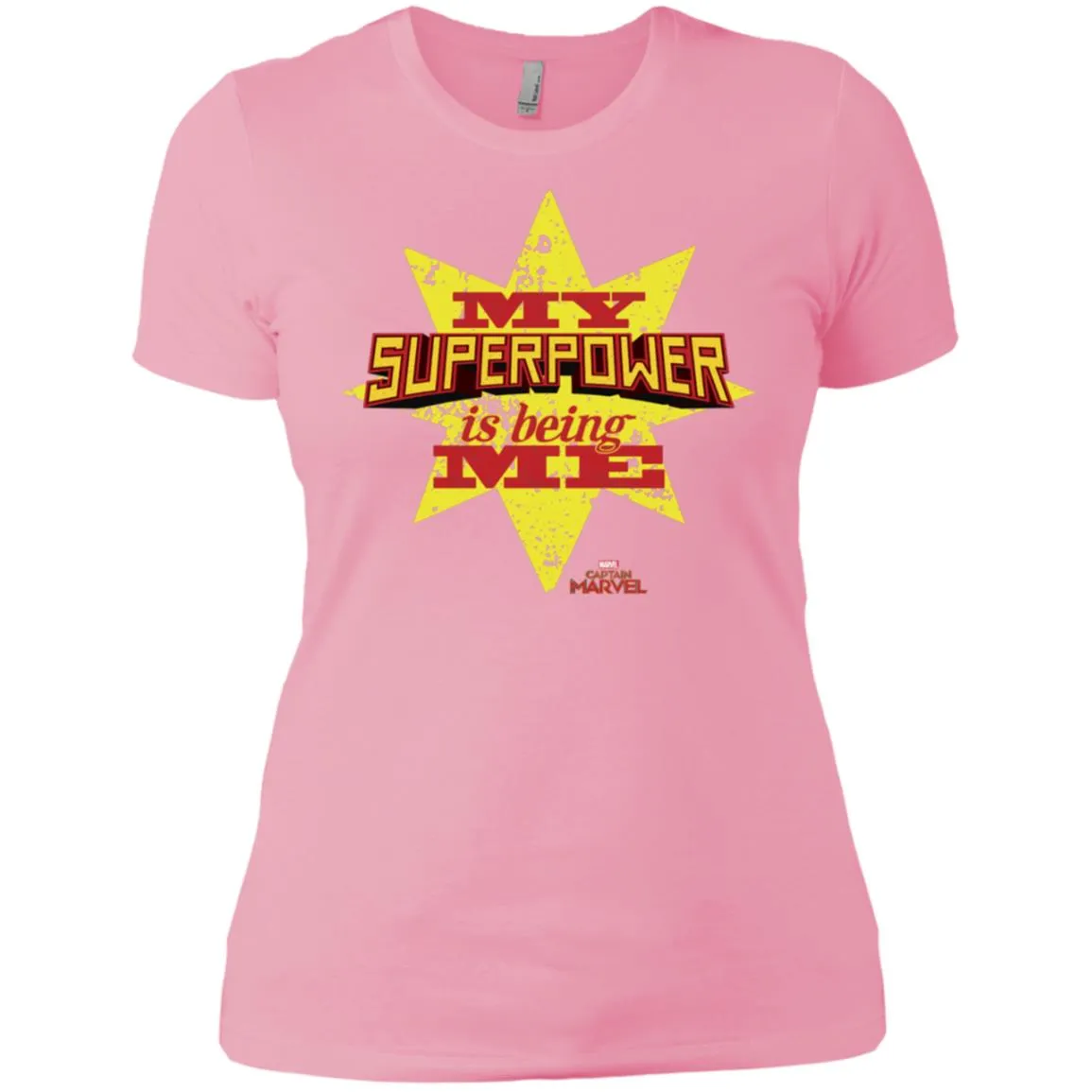 Captain Marvel My Superpower Is Being Me Women Cotton T-Shirt