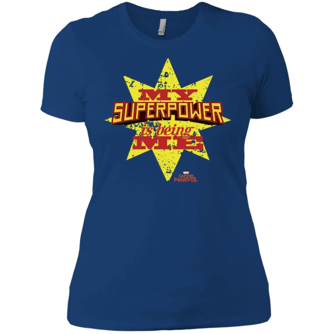 Captain Marvel My Superpower Is Being Me Women Cotton T-Shirt