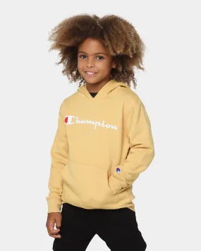 Champion Kids' Script Hoodie Golden Milk