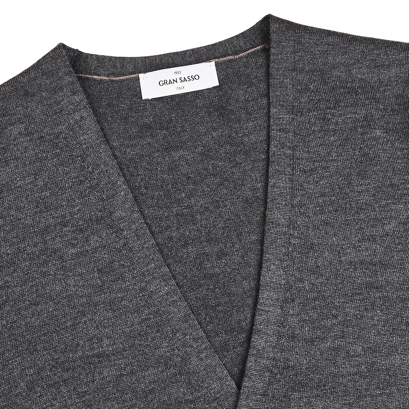 Charcoal Extra Fine Merino Wool Vest