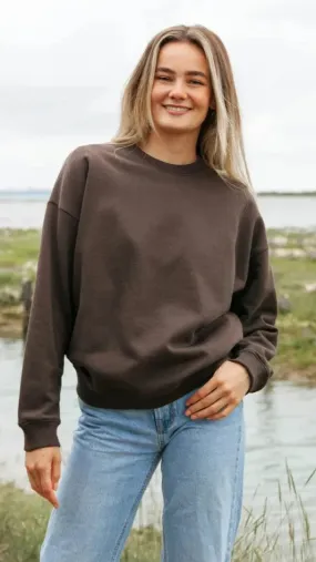 Chocolate Women's Oversized Sweatshirt by Rapanui