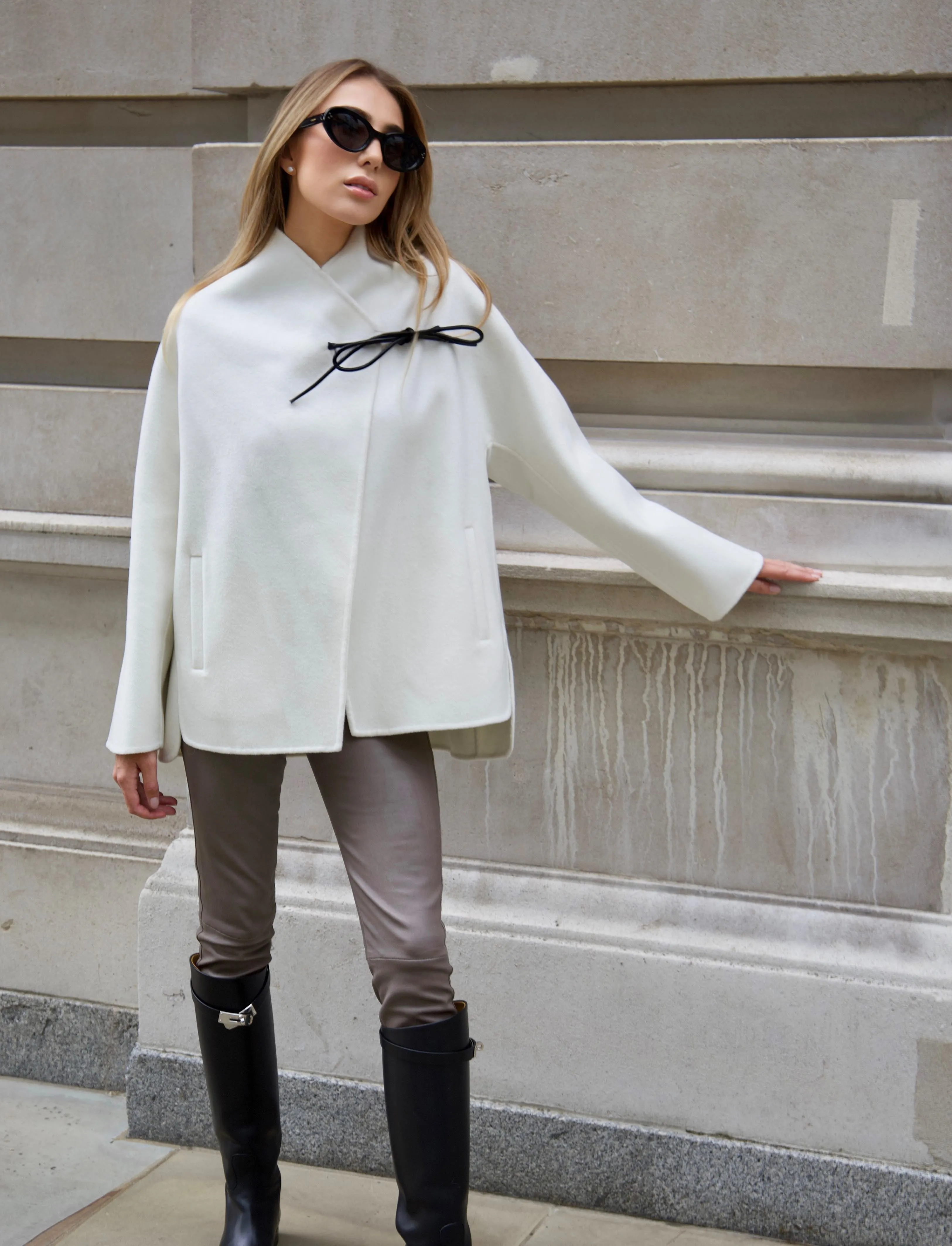 Coco Cashmere Jacket Ivory White