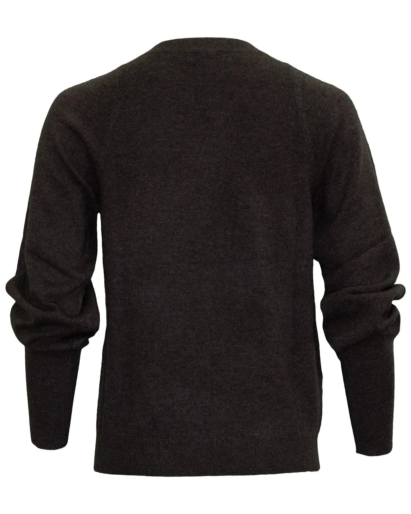 Crewneck Organic Cashmere Knit Brown