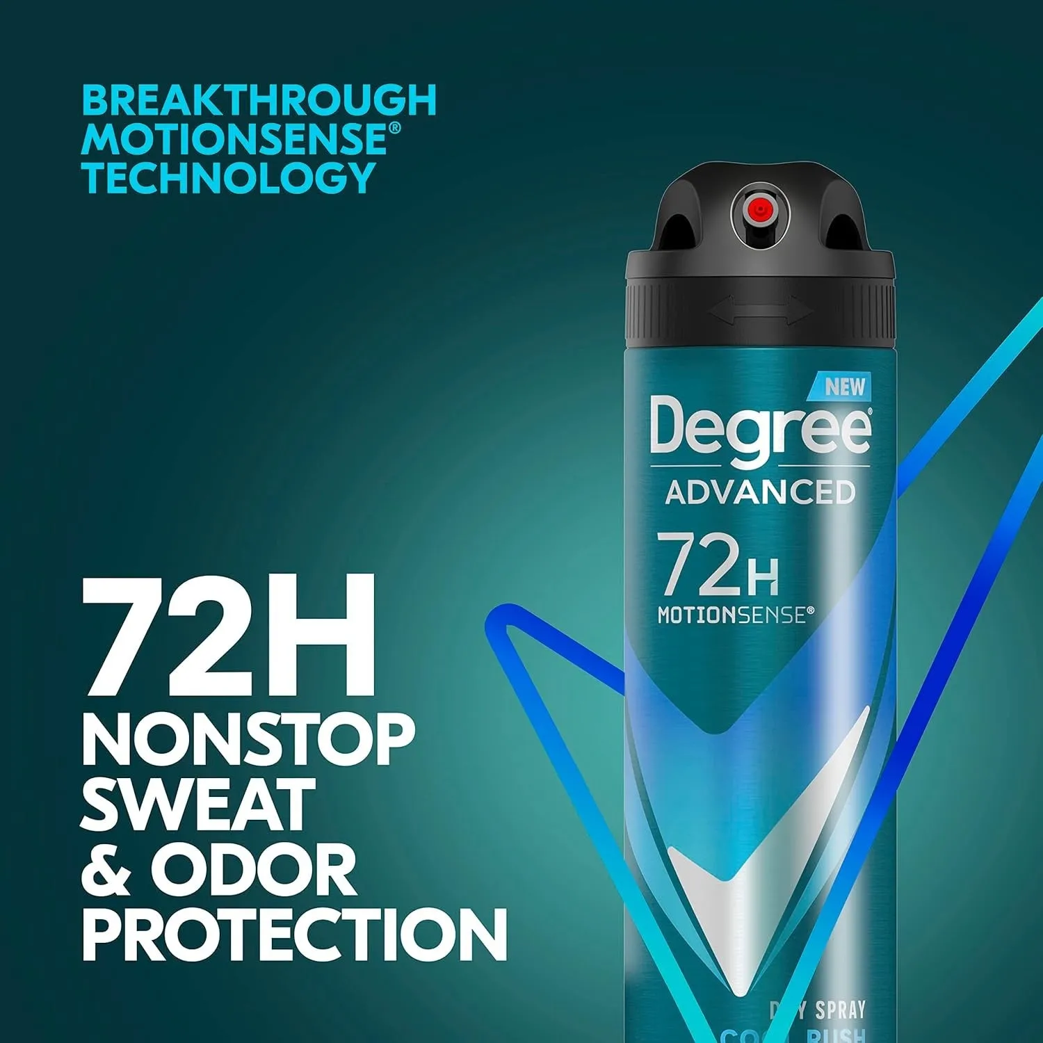 Degree Advanced Cool Rush Antiperspirant Deodorant Dry Spray - Men