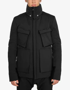 Detachable-Hood Puffer Jacket