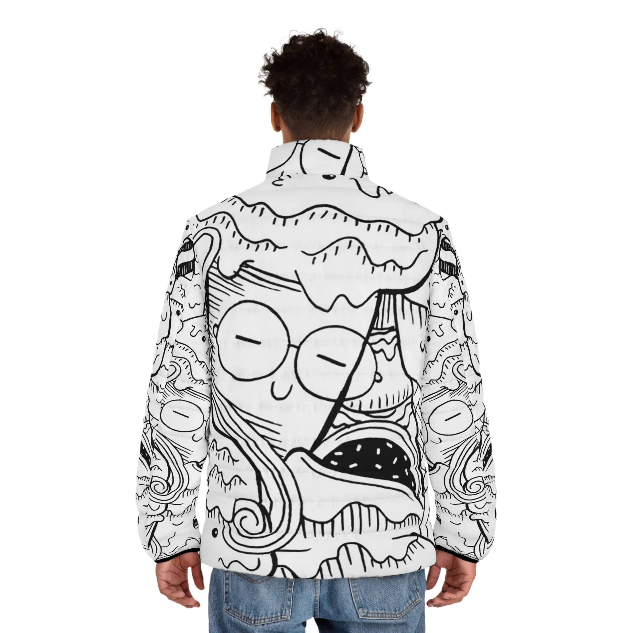 Doodle Icecream - Inovax Men's Puffer Jacket