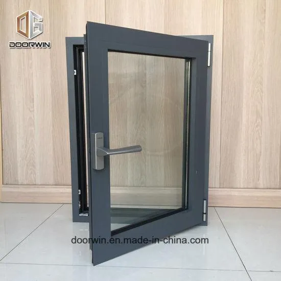 Doorwin 2021Black Color Thermal Break Aluminum Window - China Casement Patio Windows, Hinge Window