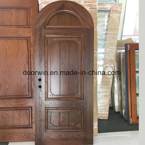 DOORWIN 2021Round-Top Solid Red Oak Wood Interior Door - China Wooden Door, Interior Door