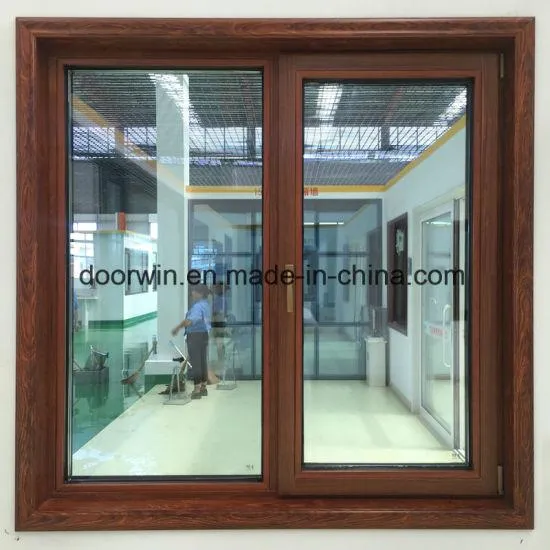 DOORWIN 2021Thermal Break Aluminum Window with Wenge Wood Clading - China African Standard Inward Tilt Turn Window, Aluminum Tilt Turn Window