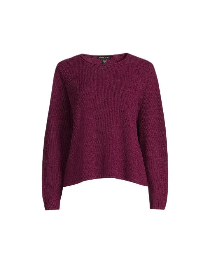 Eileen Fisher Jewel Neck Pullover Sweater