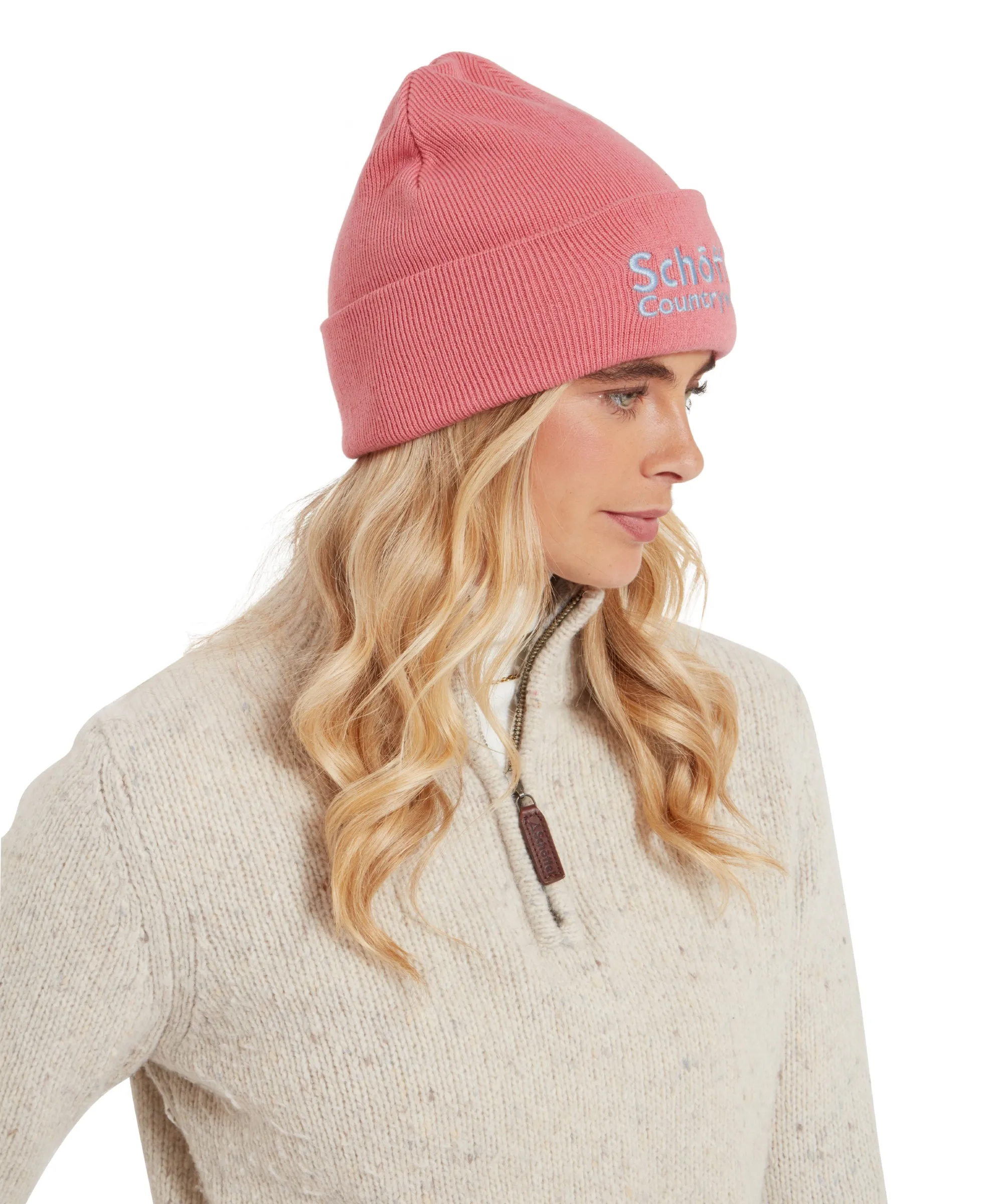 Exeter Beanie Hat - Dusky Pink