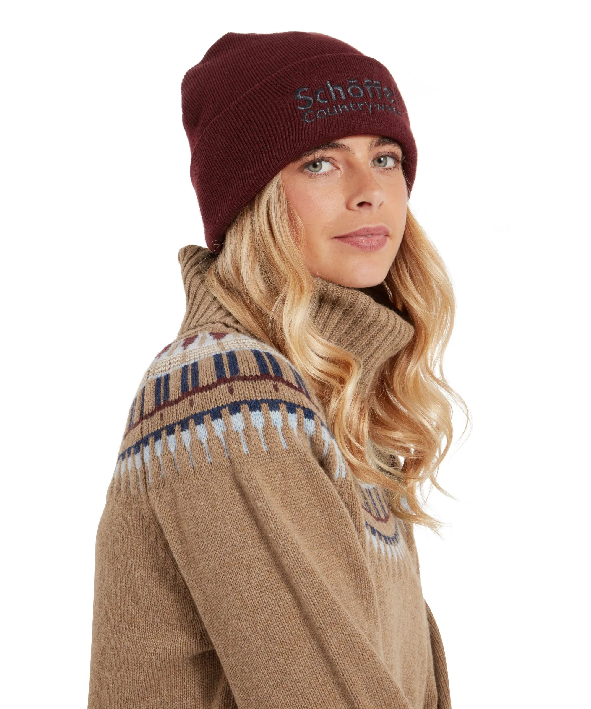 Exeter Beanie Hat - Wine