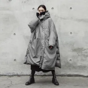 Extreme Oversized Grey Puffer Coat | Millennials