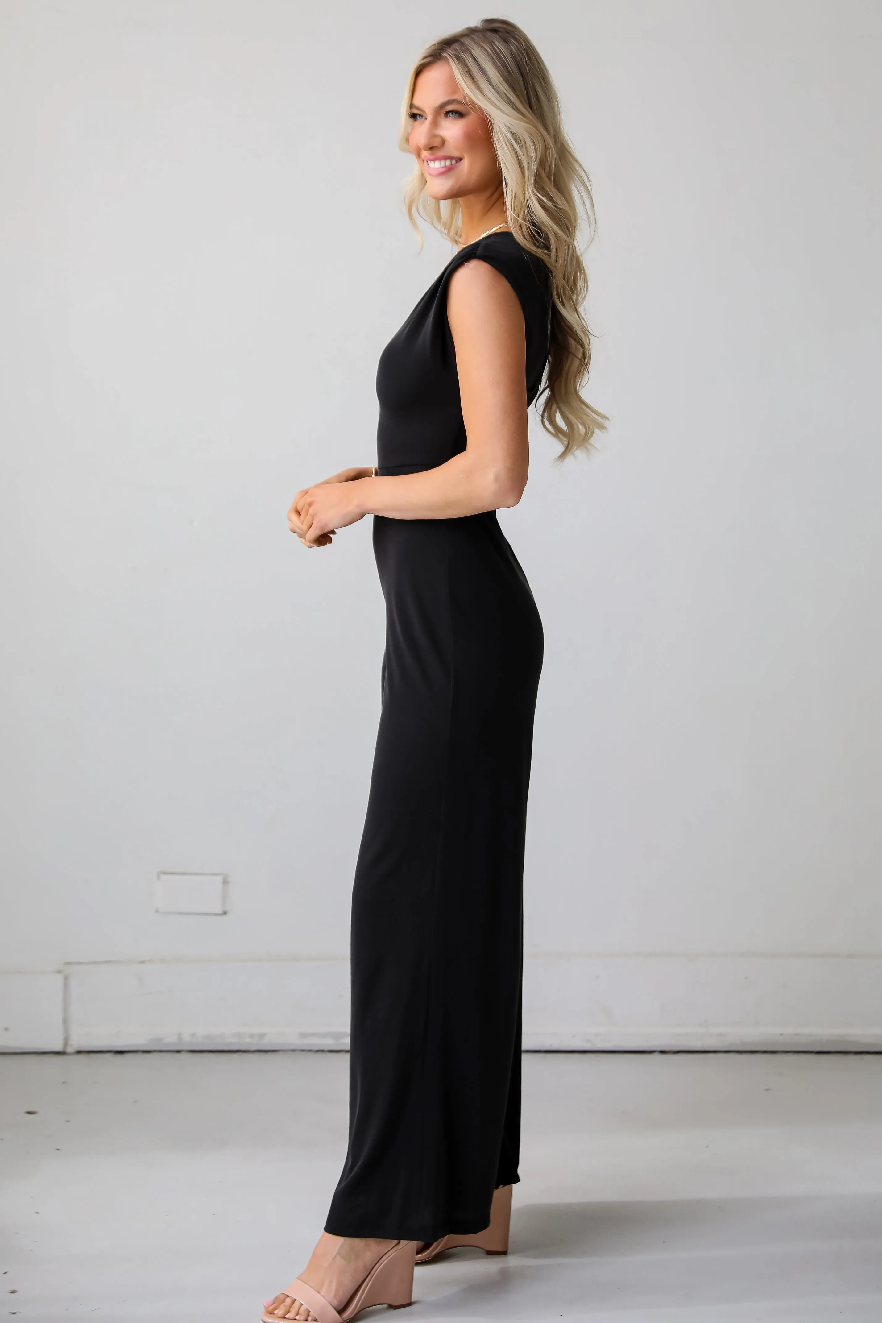 FINAL SALE - Authentically Yours Black Jumpsuit