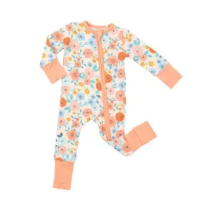 Flower Cart 2 Way Bamboo Zipper Romper