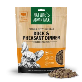 Freeze-Dried Duck & Pheasant Dinner Dog Food Mini Nibs