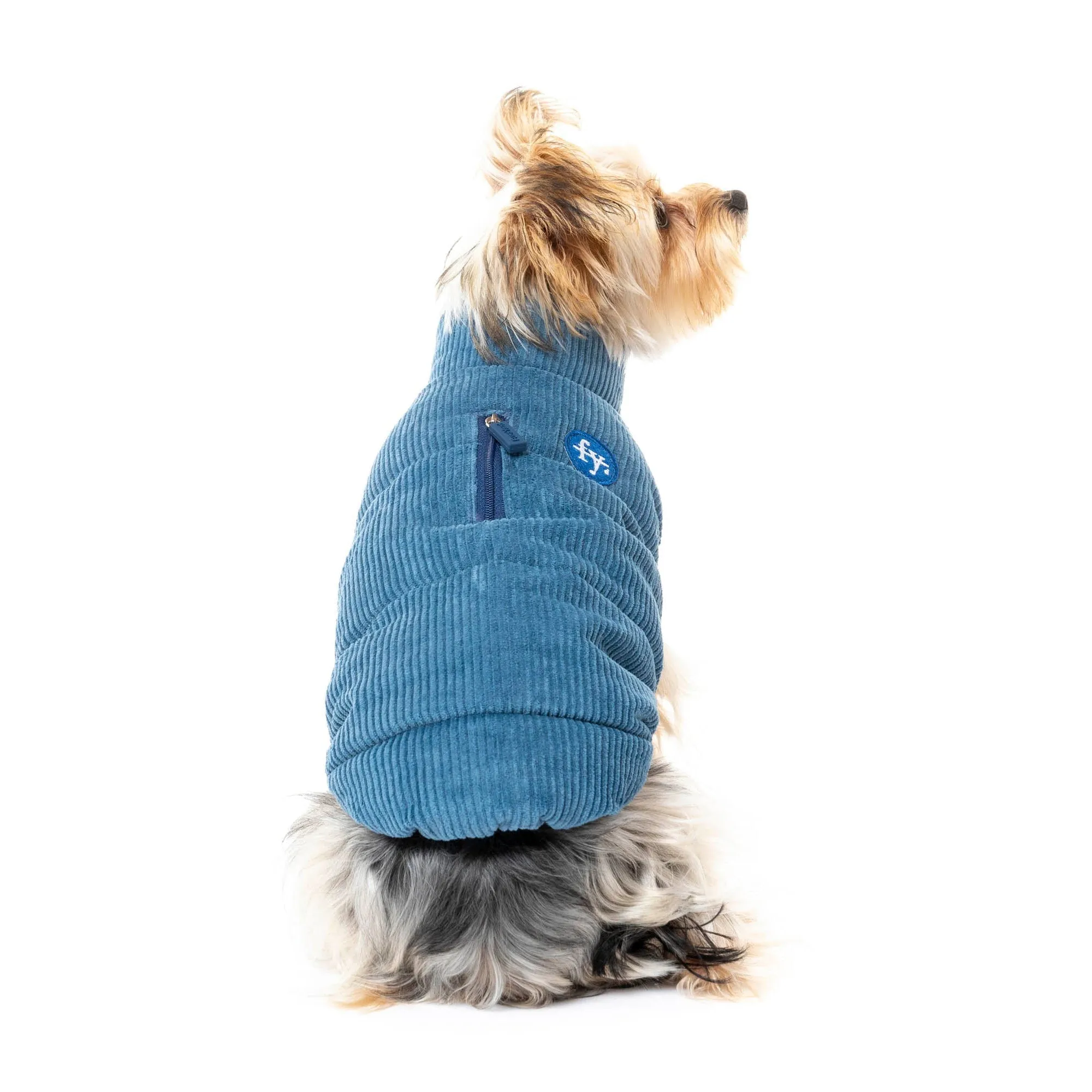 FuzzYard Apparel Mosman Dog Puffer Jacket Blue Size 1 XXSmall***