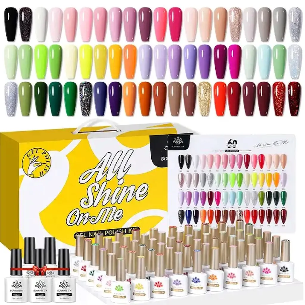 Gel Polish Kit 60 Colours Born Pretty - All Shine On Me - Kit1